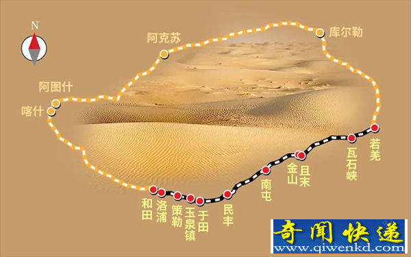 中国建成世界首条环沙漠铁路线