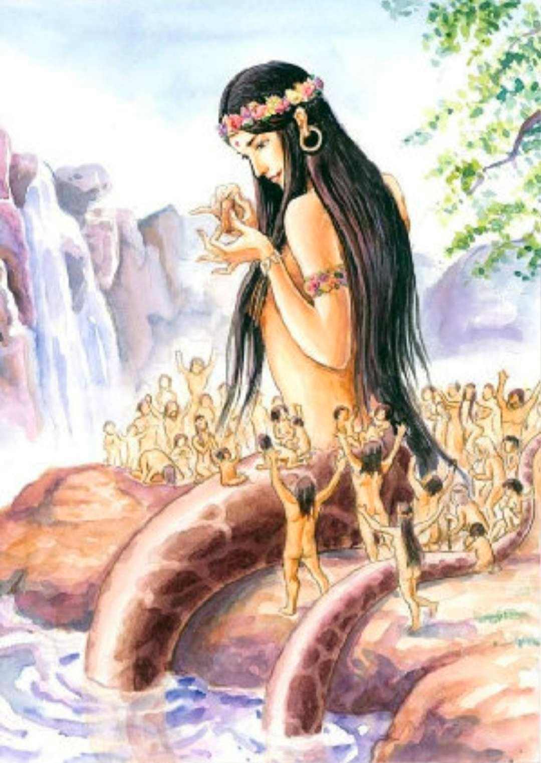 女娲吃人的照片可怕