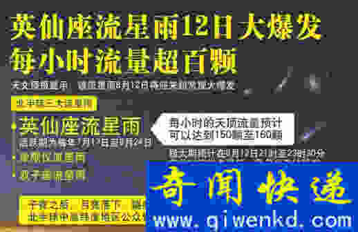 人民日报对流星雨的报道