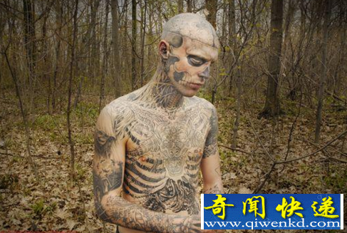 世界上纹身最多的男人