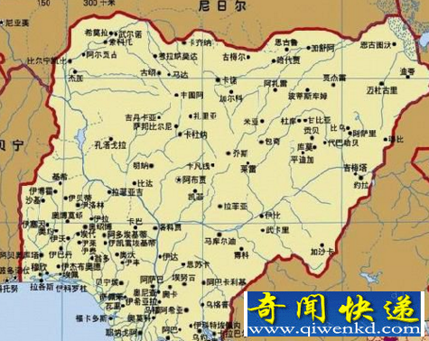 尼日利亚地图