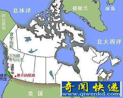 加拿大地图