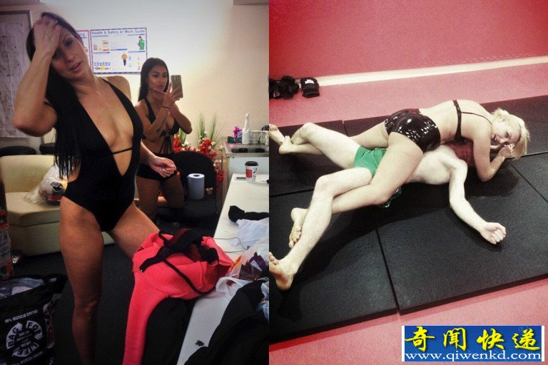 英国女模特摔跤馆