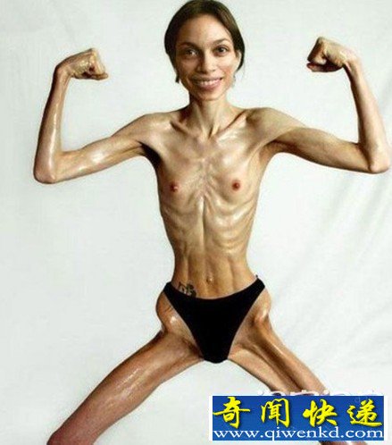 零脂肪女孩 瘦成这样有点吓人