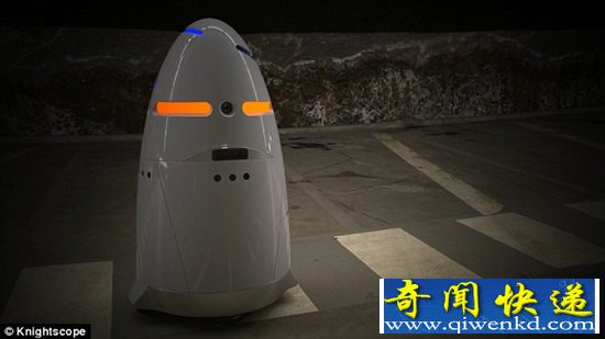 硅谷现机器人警察巡逻称可减少一半犯罪率(图)