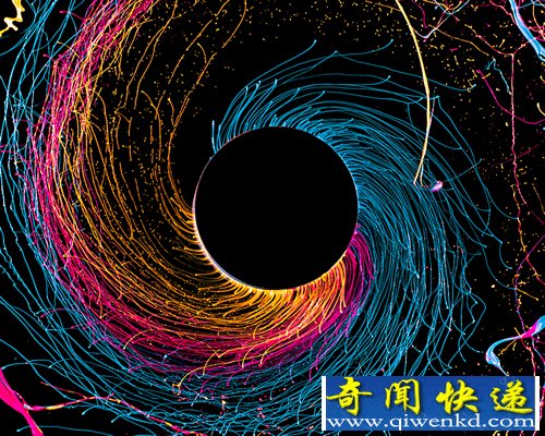 小摄影 大世界 油漆造“黑洞”
