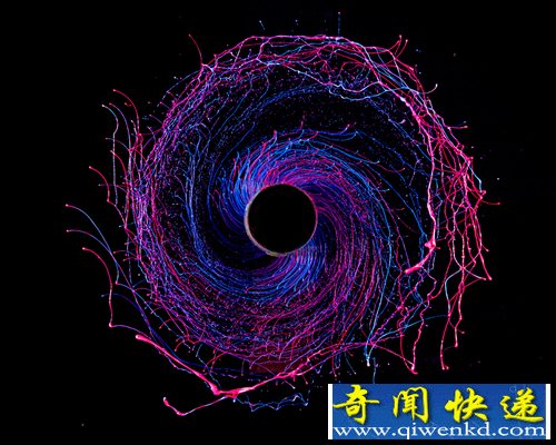 小摄影 大世界 油漆造“黑洞”