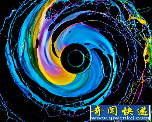 小摄影 大世界 油漆造“黑洞”