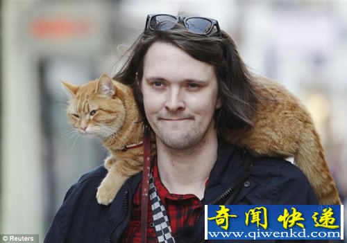 “人猫情” 流浪猫改变吸毒艺人 终于成为炙手可热的作家