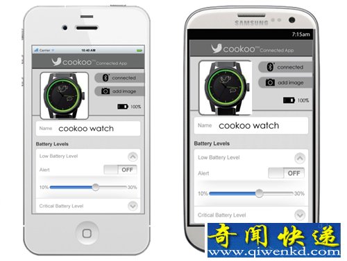 完美的手机助手 cookoo智能手表吸引人眼球