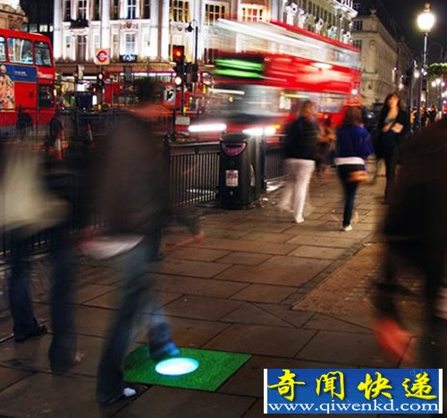 发电地砖 行人匆匆的脚步将是其发电的能量源