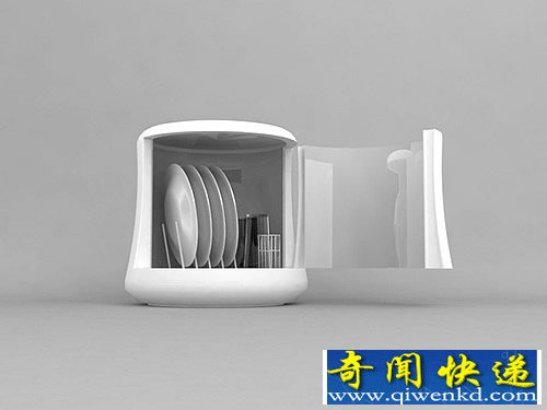 Mono 小巧紧凑的概念洗碗机 纯机械的运作