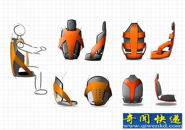 时尚轮椅创意设计 看起来好舒服的样子