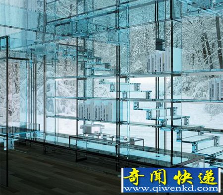 完全透明的房子 由玻璃打造而成