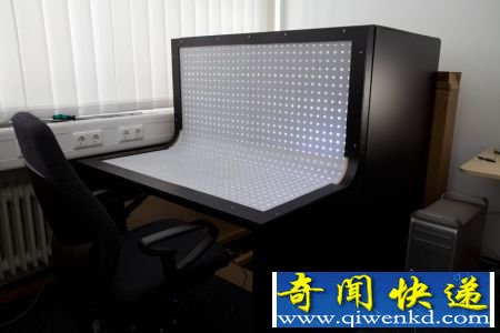 未来的办公桌 电脑与桌子一体化不是梦