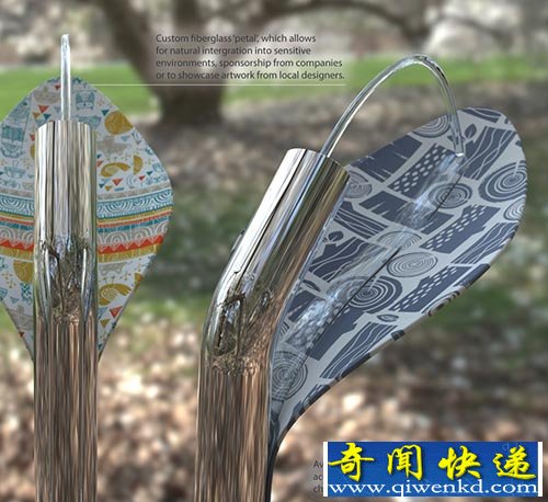 花瓣饮水喷泉 可打广告赚收入