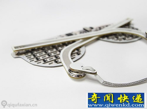 可编程的太阳眼镜 闪闪的174颗LED拥有不同的显示效果