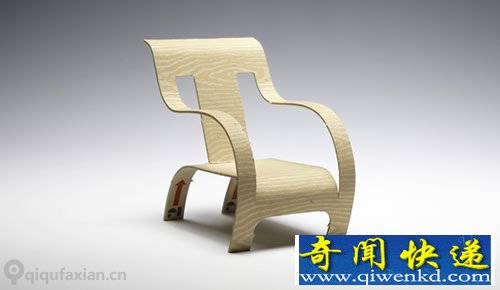 一张名片 一把椅子 是“Bent ply”标志性的扶手椅