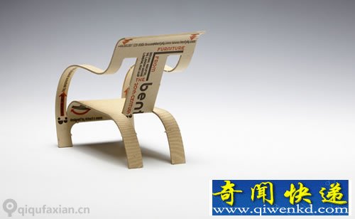 一张名片 一把椅子 是“Bent ply”标志性的扶手椅