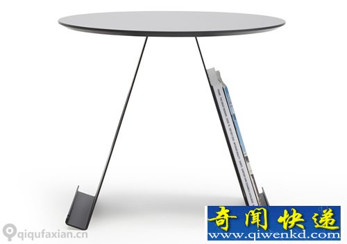 左右取之 Pi sidetable杂志架茶几 方便我们随时取阅或是存储