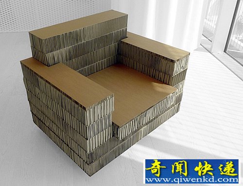 感受环保 Havearest纸板沙发要应用于公共场所