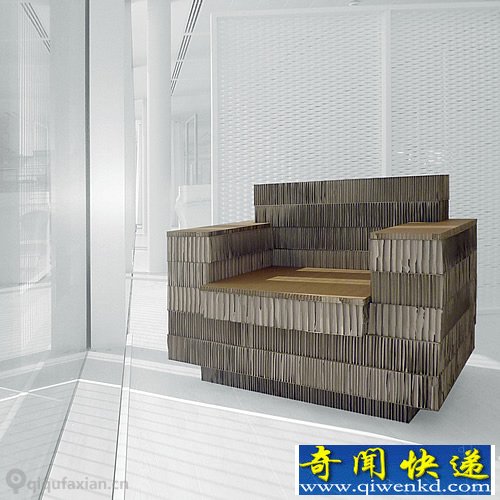 感受环保 Havearest纸板沙发要应用于公共场所