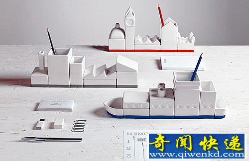 Desktructure 模块化桌面文具收纳 让桌面干净整齐