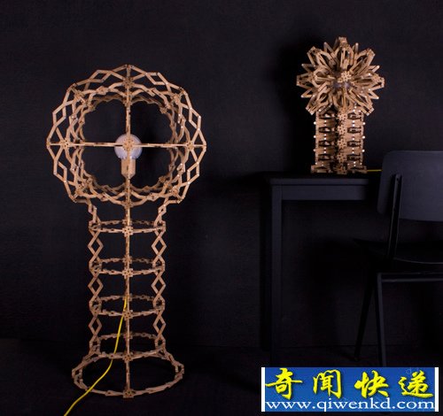 放大缩小 expanding lamp扩张灯具 小型台灯转变成大型的地灯