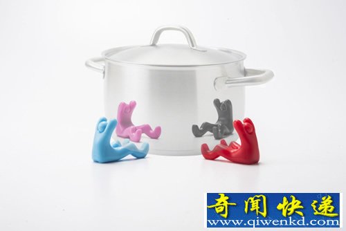 YOGA玩瑜珈的手机支架 还可以用来垫锅底