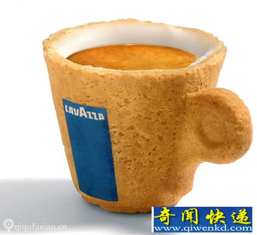 喝了咖啡 吃了咖啡杯还不用洗杯子