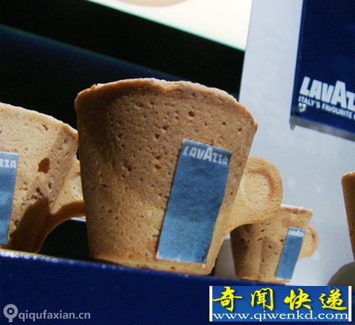 喝了咖啡 吃了咖啡杯还不用洗杯子