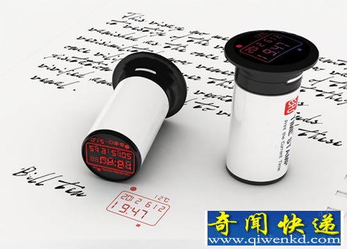 Time Stamp 时间信息印章概念 作为你个人日期和时间的信息标记