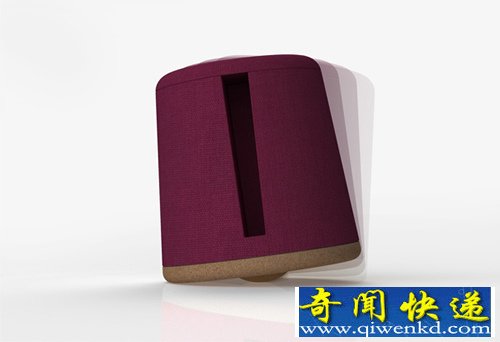 Orbit 陀螺凳 设计不同在于其底部中间突出略尖