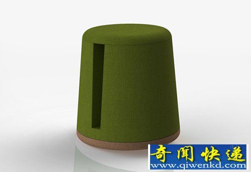 Orbit 陀螺凳 设计不同在于其底部中间突出略尖
