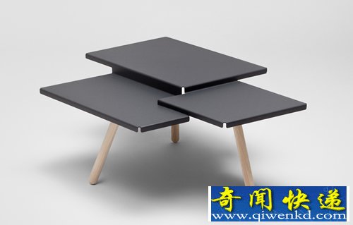 稻田的灵感 tablefields桌子 底部由巴腊木桌腿支撑