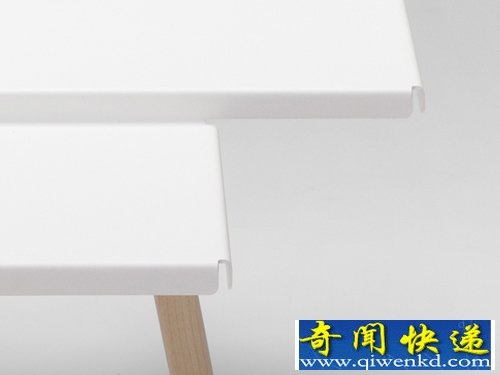 稻田的灵感 tablefields桌子 底部由巴腊木桌腿支撑
