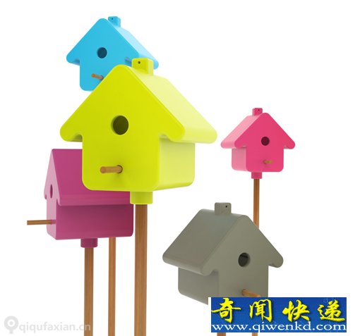 17种颜色的选择 Picto鸟舍树立保护小动物的观念
