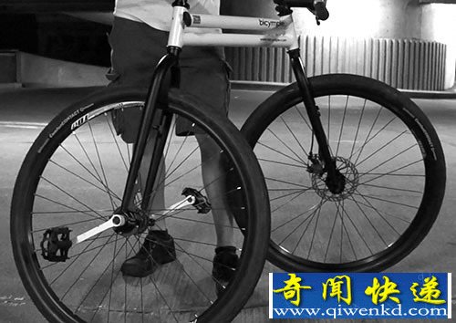 缩短轮距 bicymple无链自行车 允许更大的机动性