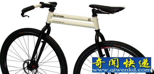 缩短轮距 bicymple无链自行车 允许更大的机动性
