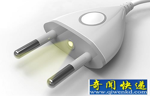 简单的照明 LED Plug手电筒插头 内置了LED 灯