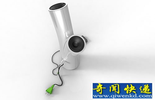 树桩音箱 房间的艺术品 可以连接各种音频设备