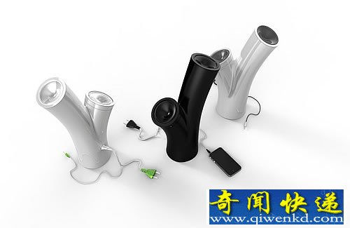 树桩音箱 房间的艺术品 可以连接各种音频设备