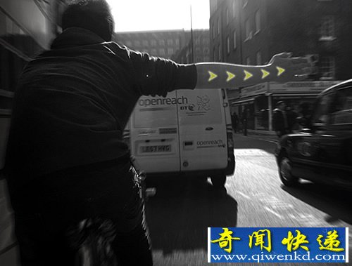 箭头印章 小箭头 大安全 告知后方拐弯的方向
