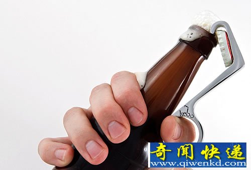 Kebo最快和最简单的方式 单手啤酒开瓶器要价24.95美刀