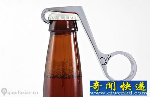 Kebo最快和最简单的方式 单手啤酒开瓶器要价24.95美刀