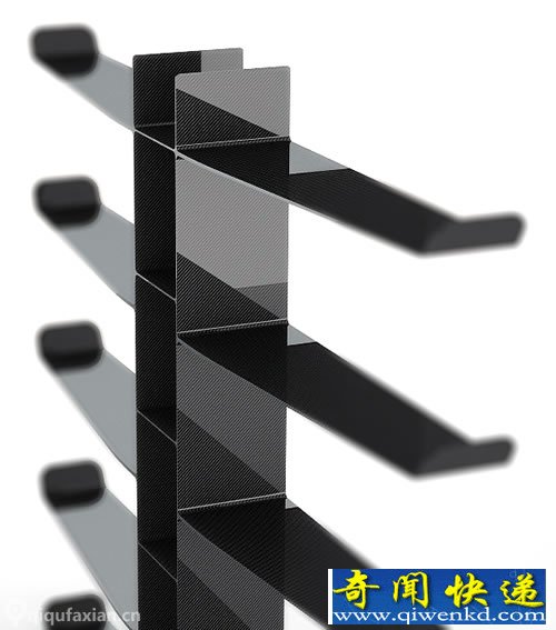 轻 薄 贵 Aliante碳纤维书架