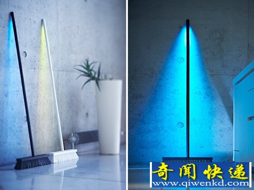 moodbroom靠墙的扫帚 它的职责就一盏落地灯