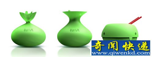 Twist 蒸煮袋 一个完全采用有机硅的为材料的食物袋子