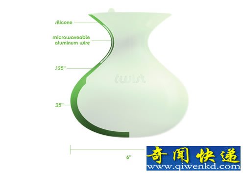 Twist 蒸煮袋 一个完全采用有机硅的为材料的食物袋子