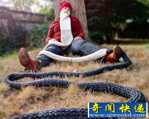 8.53米 超长的“编织”胡须 号称有史以来最温暖的围巾